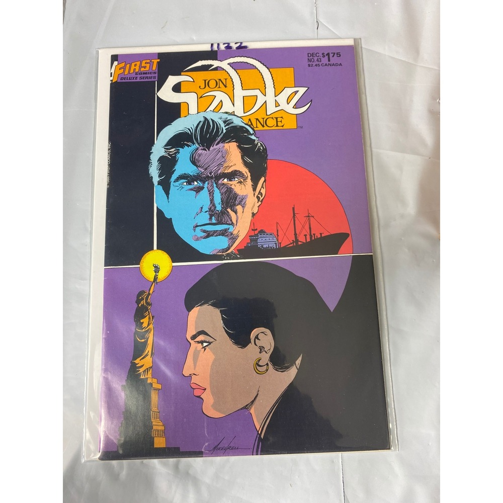 Jon‎ Sable Freelance 43 First Comics Mike Grell Copper Age December 1986 Deluxe